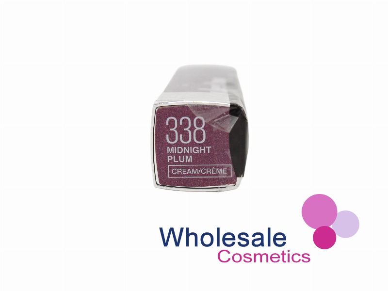 10 x Maybelline Colour Sensational Lipstick - 338 MIDNIGHT PLUM